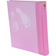 Henzo Baby Fotoalbum STEPS rosa 28x30,5 cm 60 weiße Seiten