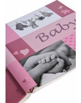 Henzo Babyalbum Jessy rosa 28x30,5 cm 60 weiße Seiten