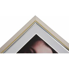 Plastic picture frame 13x18 cm Mara gold