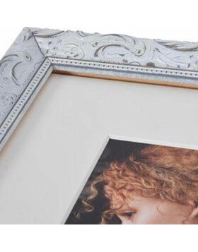 Chic Baroque photo frame 15x20 cm white