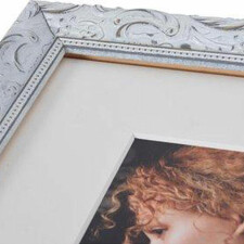 Chic Baroque photo frame 15x20 cm white