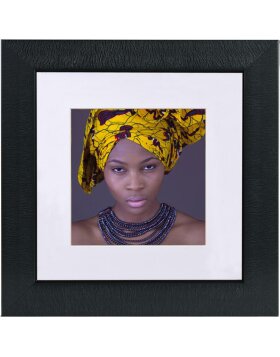 Africa plastic frame 30x30 cm black