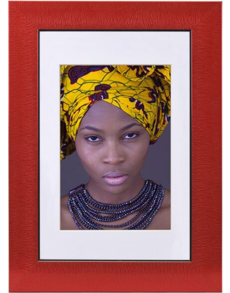 Africa plastic frame 40x60 cm red