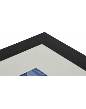 Henzo Alurahmen Luzern 50x70 cm schwarz mit Passepartout 40x60 cm