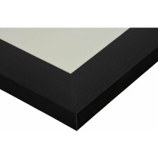 Henzo cadre alu Luzern 50x70 cm noir avec passe-partout 40x60 cm