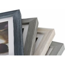 Deco wood frame 13x18 cm gray