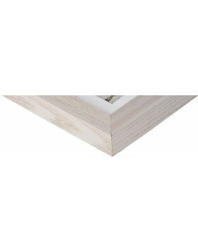 Deco wooden frame 10x15 cm white