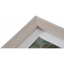 Deco wooden frame 30x30 cm white
