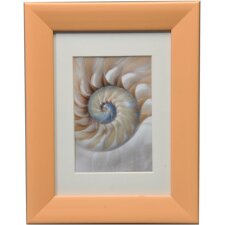 Soft cloud wooden frame 13x18 cm orange