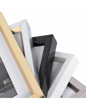 Cadre plastique Henzo Metallic gris foncé 50x70 cm avec passe-partout 40x60 cm