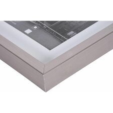 Marco de plástico Henzo gris oscuro metalizado 50x70 cm con paspartú 40x60 cm