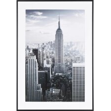 Cadre photo aluminium Manhattan 50x70 noir