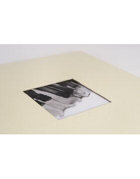 HNFD album a spirale Khari scamosciato a righe 33x33 cm 50 pagine nere