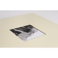 HNFD álbum espiral Khari gamuza acanalado 33x33 cm 50 páginas negras