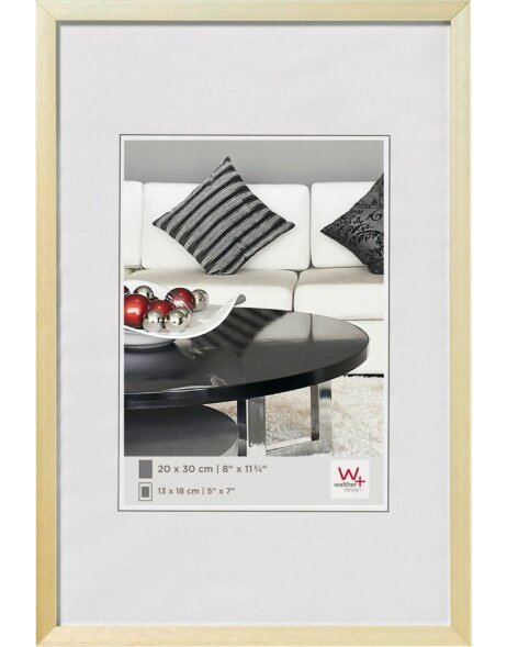 Walther Aluminium-Bilderrahmen Chair 20x30 cm gold