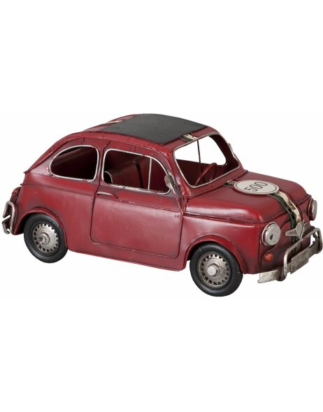 nostalgico modello di auto rosso 31x15x14 cm