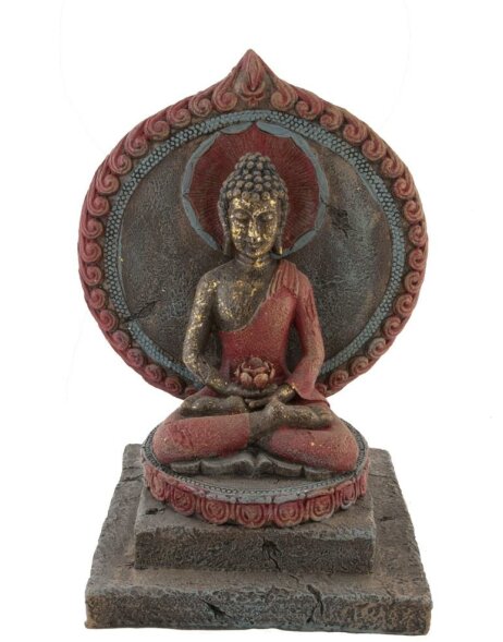 decorazione religiosa figura buddha 28x32 cm