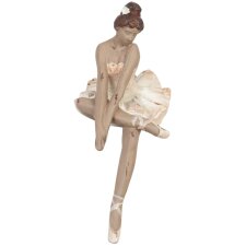 Decorative figure ballerina 26x16x13 cm colorful