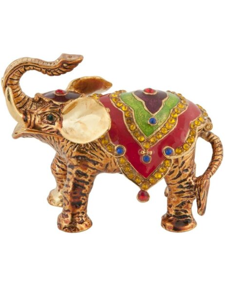 Decorative tin Elephant 7x7 cm