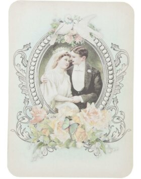Karte nostalgisches Ehepaar 10,5x15 cm