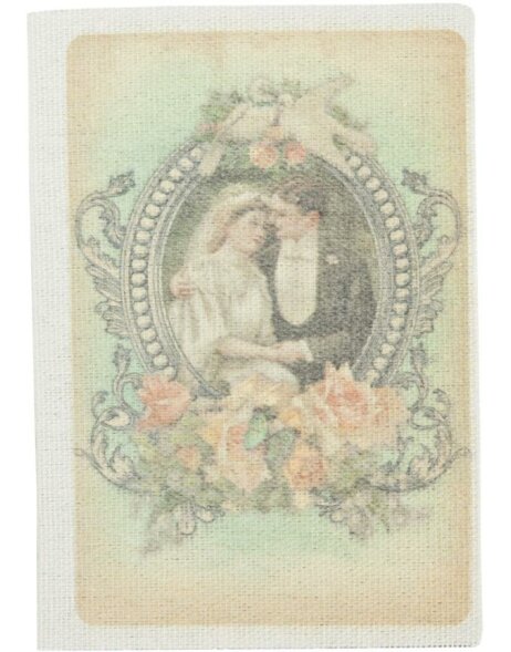 Karte nostalgisches Ehepaar 12,5x17,5 cm