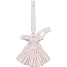 Dekohänger princess dress 6x6 cm pink