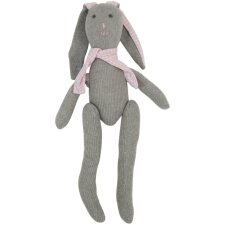 Conejo decorativo 60 cm rosa-gris