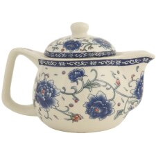 Teapot 16x11 cm blue flowers