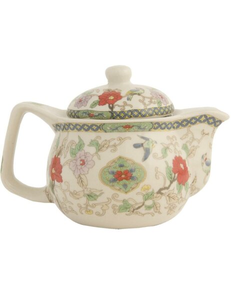 Teapot floral motif 16x11 cm