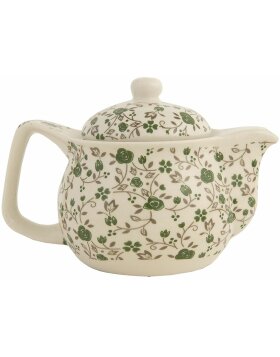Teapot 16x1 cm Flowers green