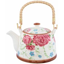 Teapot Ø 14x14 cm flowers