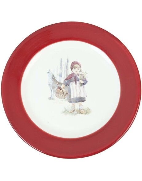 Plate Little Red Riding Hood with Wolf &Oslash; 21 cm