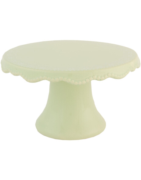 Ceramic cake stand green &Oslash; 20x10 cm