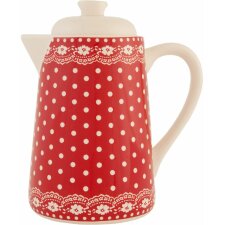Teapot red 19x13x22 cm