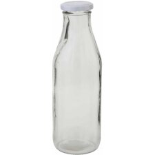 Milk bottle with screw Ø 7x21 cm