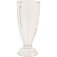 Glass champagne glass transparent Ø 8x18 cm