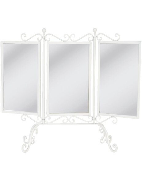 Specchio bianco da appoggio 49x17x40 cm