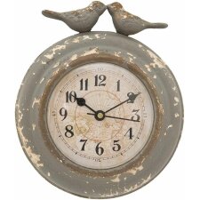 Nostalgiczny zegar ścienny BIRDIES 13x4x15 cm