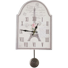 Vintage wall clock EIFFEL TOWER 25x35 cm