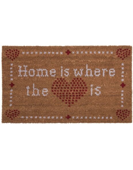 HOME IS WHERE THE doormat LOVE IS 75x45 cm