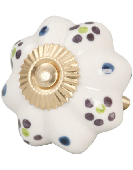 knob with flowers &Oslash; 4,5 cm
