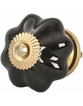 simple door knob &Oslash; 4,5 cm black-gold