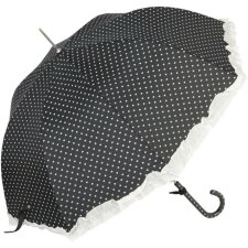 Regenschirm RUBY klein schwarz mit Herzen