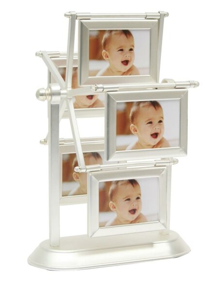 Photo frame Ruhana in silver for 10 pictures
