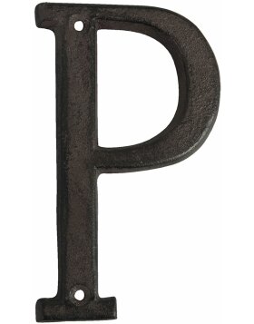 Żeliwna litera P 13 cm