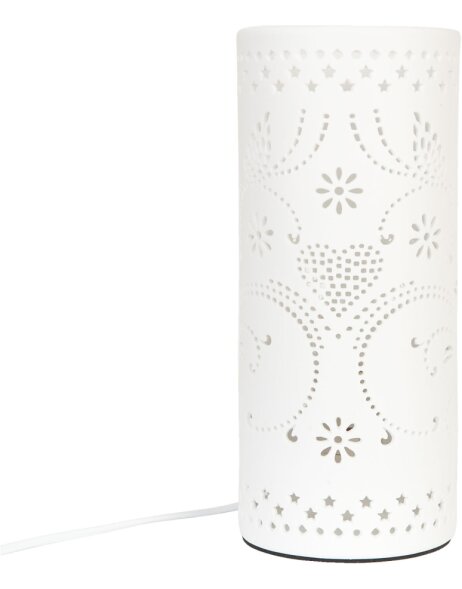 Lampada da tavolo Bianco Naturale &Oslash; 12x28 cm E27 Max. 60w