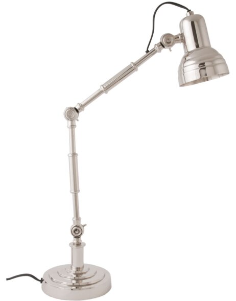 schicke Stehlampe Bauhaus-Stil nickel 15x58 cm