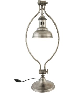 ekstrawagancka lampa podłogowa srebrna 28x20x70 cm