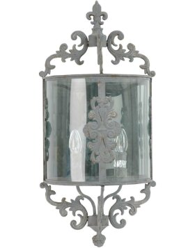 Wall lamp antique gray of Clayre & Eef