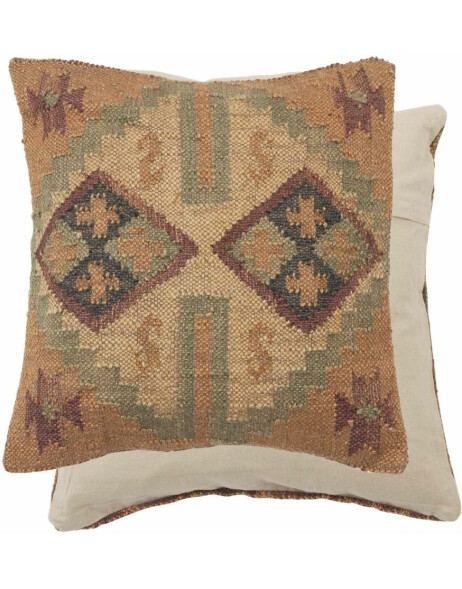 pillow case brown in ethnic style 50x50 cm